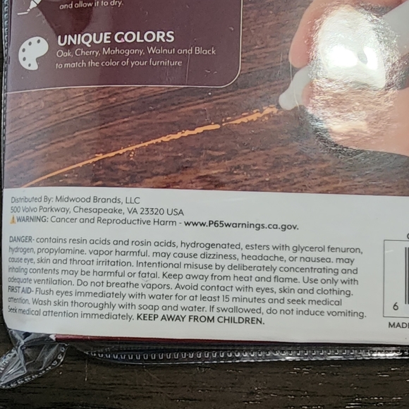 COLORWAYS WOOD REPAIR MARKER KIT 5 UNIQUE WOOD COLORS. - Picture 5 of 5